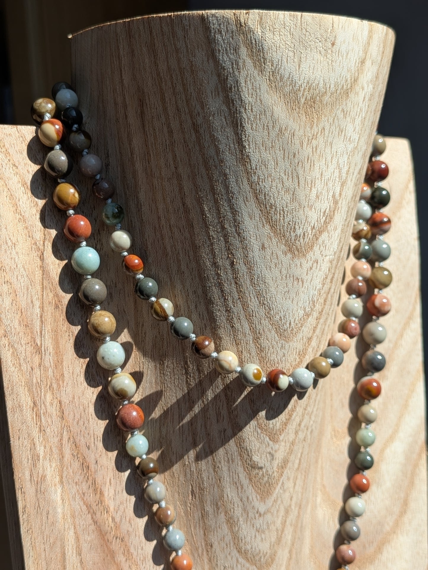 Mala jaspe polychrome