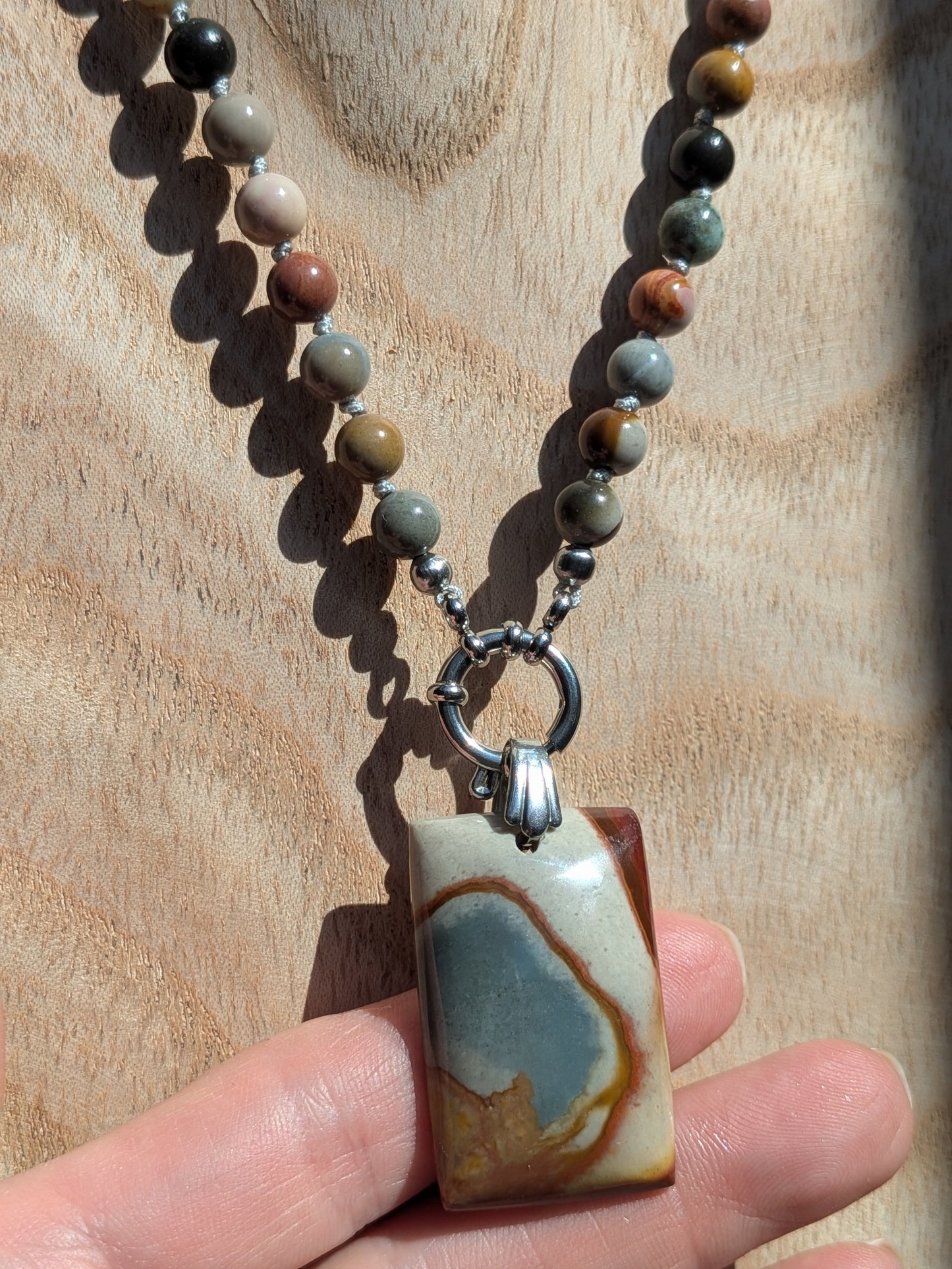 Mala jaspe polychrome