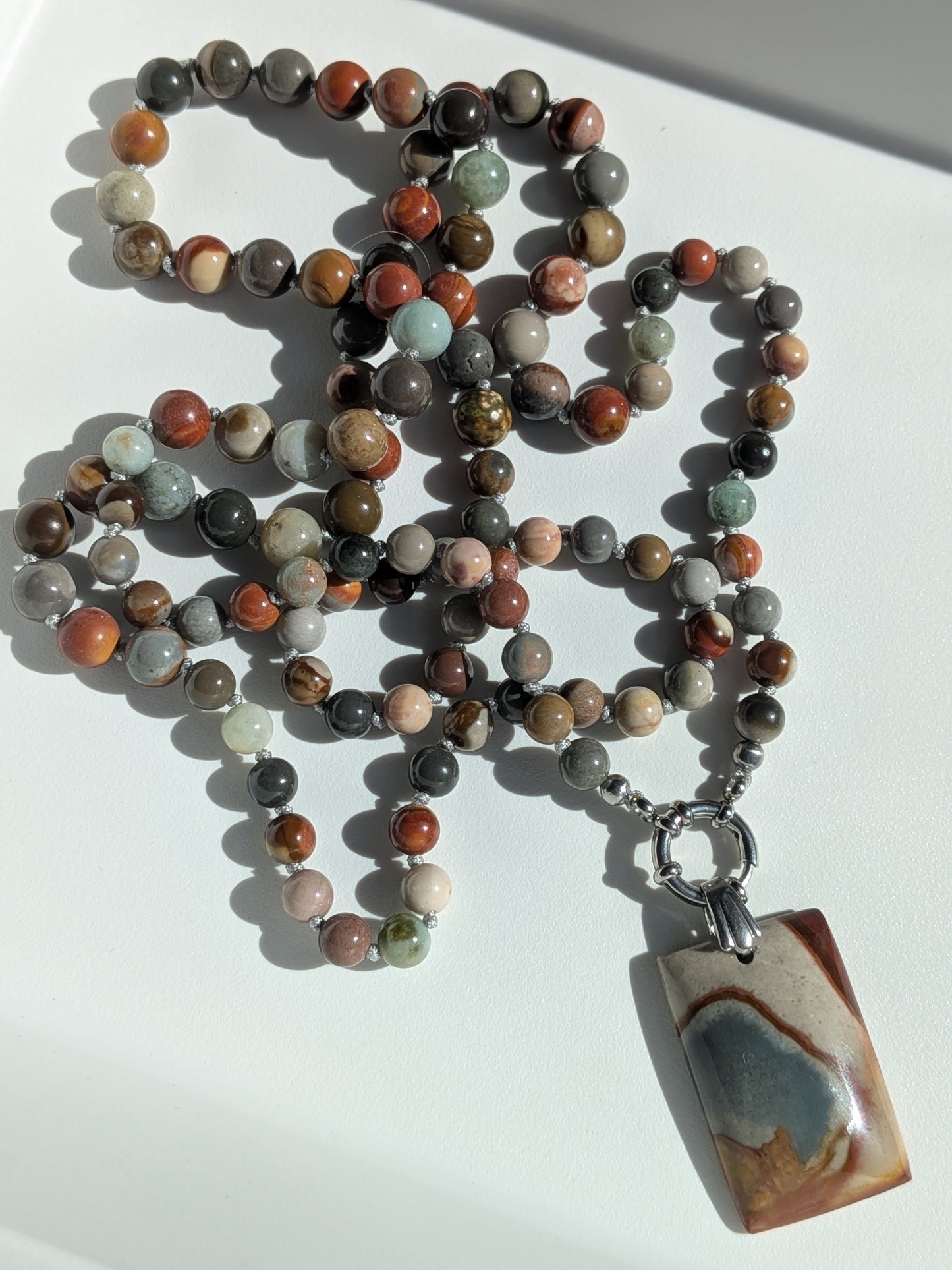 Mala jaspe polychrome