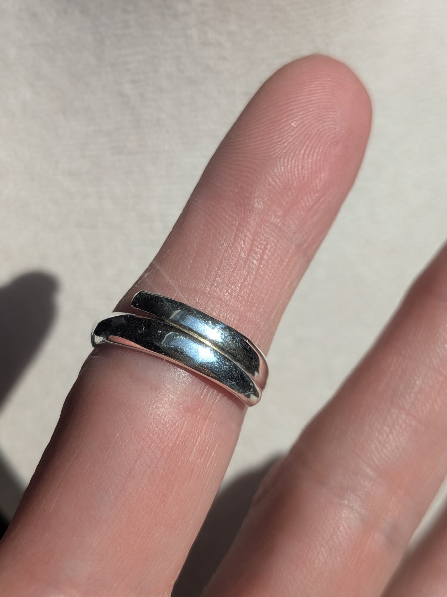 Bague marquise labradorite rose